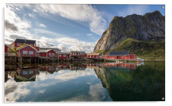 Fishing Village in Norway Acrylic by Eirik Sørstrømmen