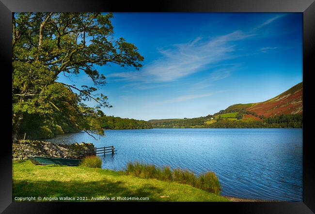  Waterside view of Loweswater Lake District Framed Print by Angela Wallace