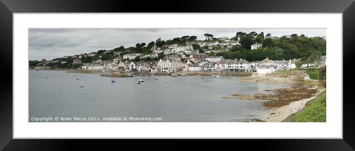 St Mawes, Panorama, Cornwall Framed Mounted Print by Brian Pierce