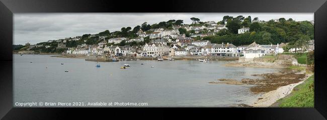 St Mawes, Panorama, Cornwall Framed Print by Brian Pierce