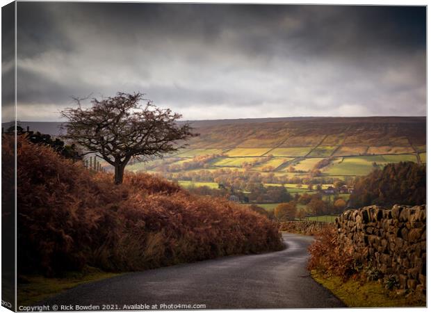 Serene Farndale Valley Canvas Print by Rick Bowden