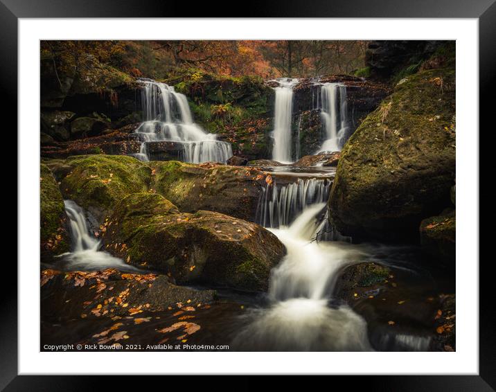 Above Thomason Foss North Yorkshire Framed Mounted Print by Rick Bowden