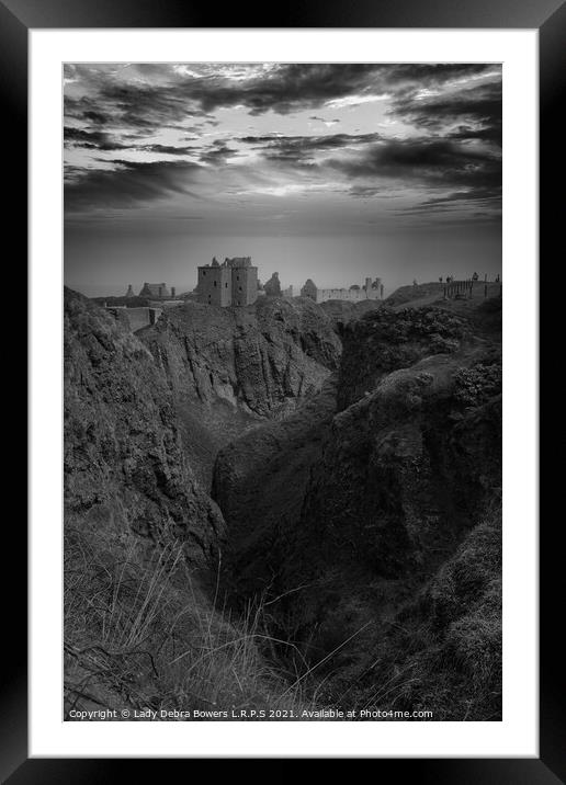 Dunnottar Castle Stonehaven Scotland  Framed Mounted Print by Lady Debra Bowers L.R.P.S