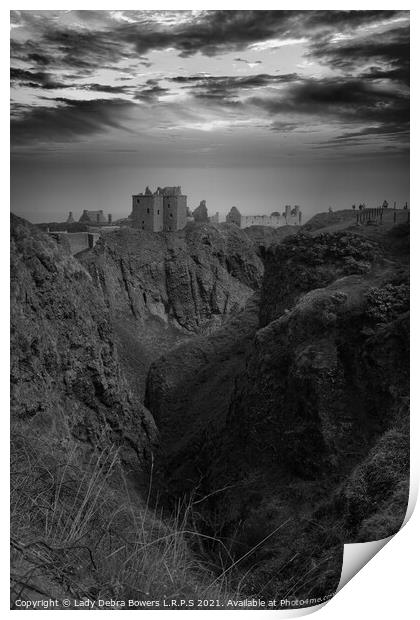 Dunnottar Castle Stonehaven Scotland  Print by Lady Debra Bowers L.R.P.S