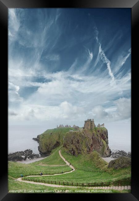 Dunnottar Castle Scotland  Framed Print by Lady Debra Bowers L.R.P.S