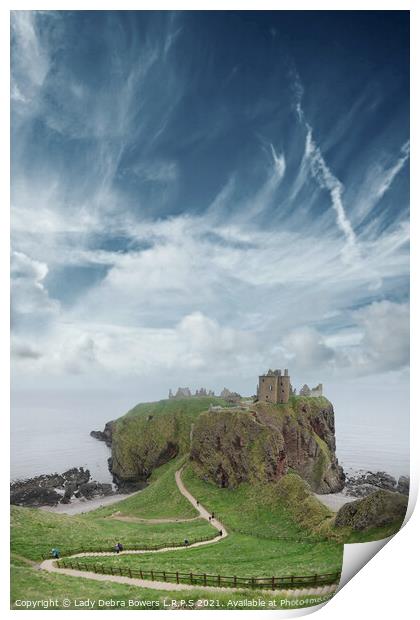 Dunnottar Castle Scotland  Print by Lady Debra Bowers L.R.P.S