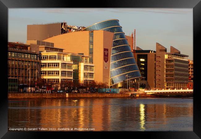 The Convention Centre and River Liffey, Dublin, Ireland Framed Print by Geraint Tellem ARPS