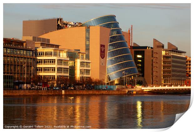 The Convention Centre and River Liffey, Dublin, Ireland Print by Geraint Tellem ARPS