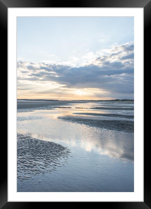 Camber Sands Sunset Framed Mounted Print by Graham Custance