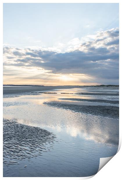 Camber Sands Sunset Print by Graham Custance
