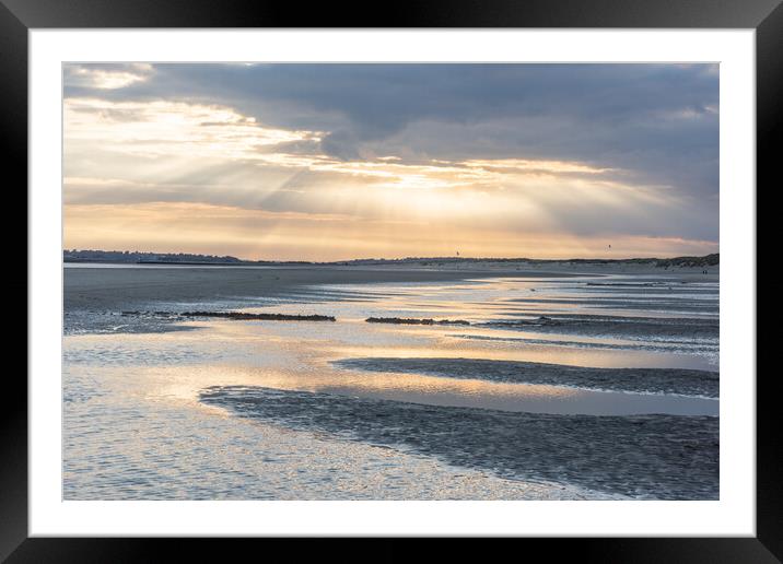 Golden Hour at Camber Sands Framed Mounted Print by Graham Custance