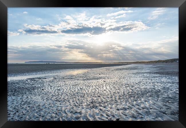 Camber Sands Beach Framed Print by Graham Custance