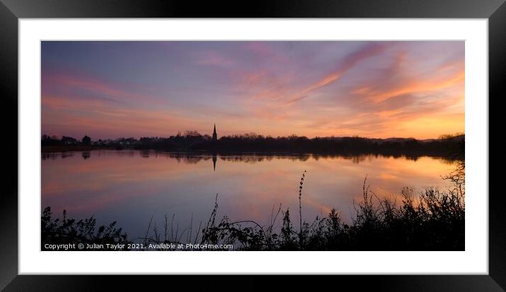 A Winter’s Dawn Framed Mounted Print by Jules Taylor