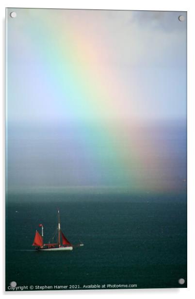 Rainbow Chaser Acrylic by Stephen Hamer