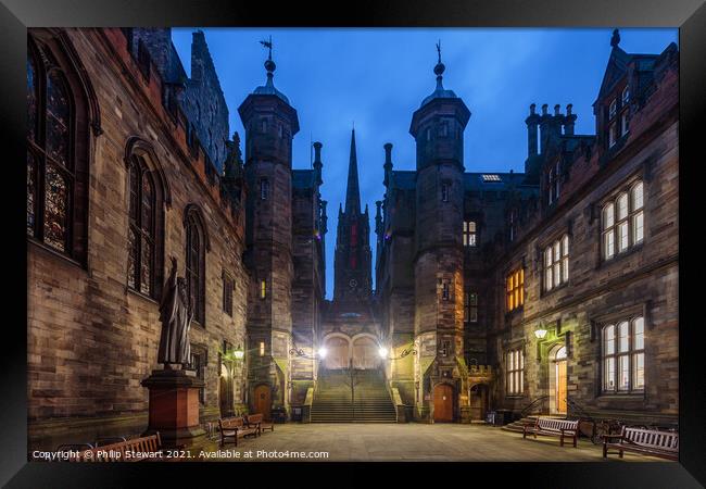 New College, The University of Edinburgh Framed Print by Philip Stewart