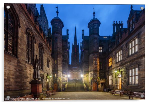 New College, The University of Edinburgh Acrylic by Philip Stewart