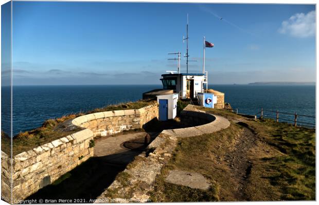 Coastwatch Station, The Island, St Ives, Cornwall Canvas Print by Brian Pierce