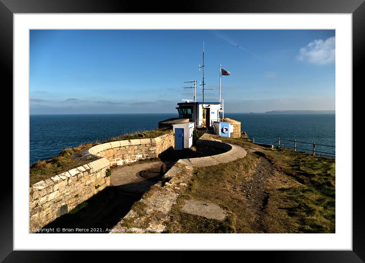 Coastwatch Station, The Island, St Ives, Cornwall Framed Mounted Print by Brian Pierce