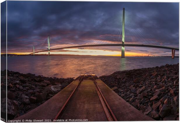 Queensferry Crossing Canvas Print by Philip Stewart