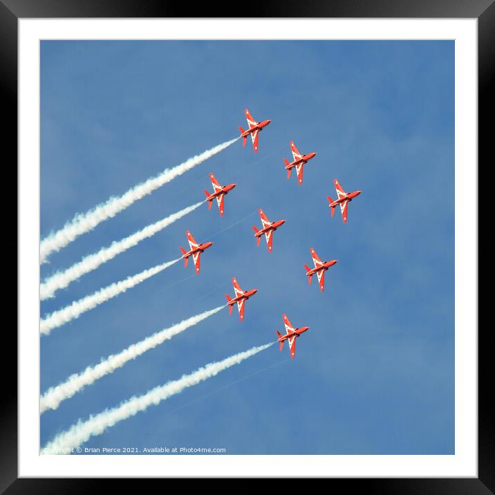 Red Arrows Framed Mounted Print by Brian Pierce