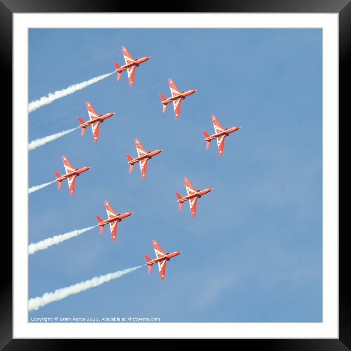 Red Arrows Framed Mounted Print by Brian Pierce