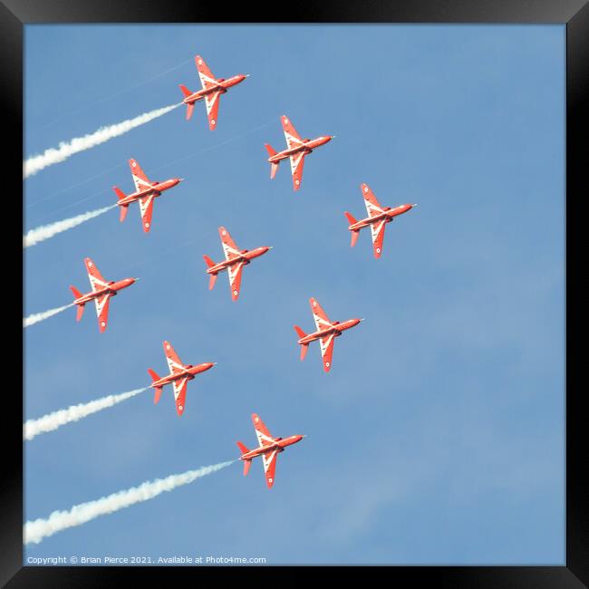 Red Arrows Framed Print by Brian Pierce