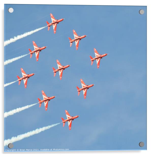 Red Arrows Acrylic by Brian Pierce