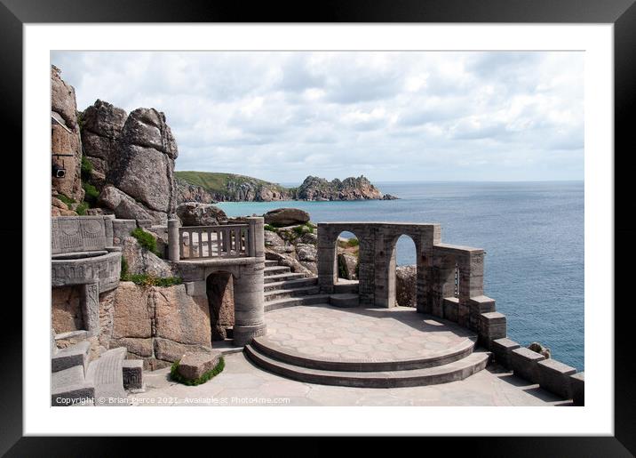 Minack Theatre, Porthcurno Cornwall  Framed Mounted Print by Brian Pierce