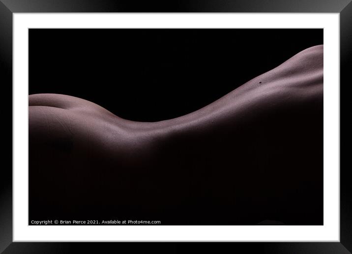 Bodyscape Framed Mounted Print by Brian Pierce