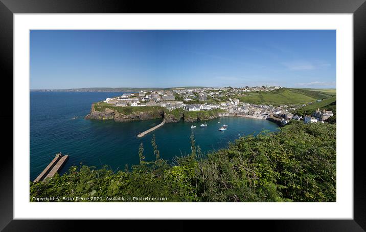 Port Isaac, Cornwall  Framed Mounted Print by Brian Pierce