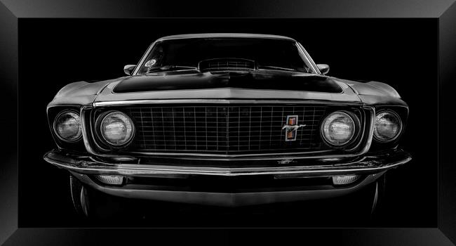 69' Mustang Framed Print by Kelly Bailey