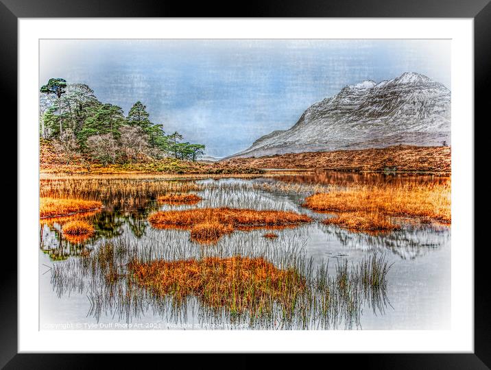 Loch In The Scottish Highlands Framed Mounted Print by Tylie Duff Photo Art