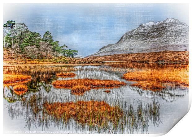 Loch In The Scottish Highlands Print by Tylie Duff Photo Art