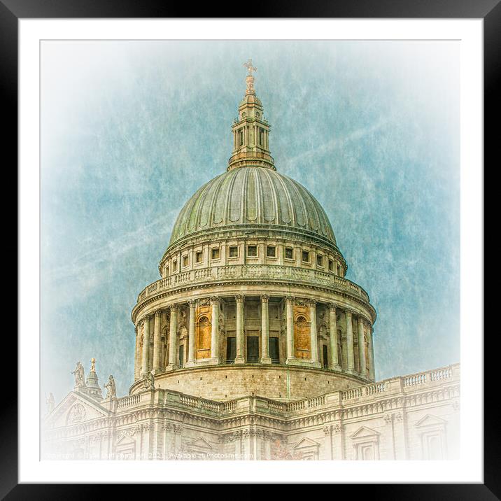 St Paul's Cathedral, London Framed Mounted Print by Tylie Duff Photo Art