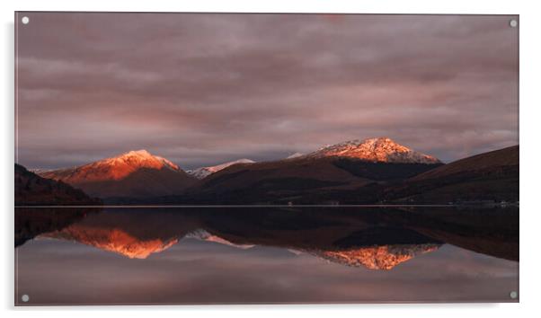 Sunset on Loch Fyne, Scotland Acrylic by Rich Fotografi 