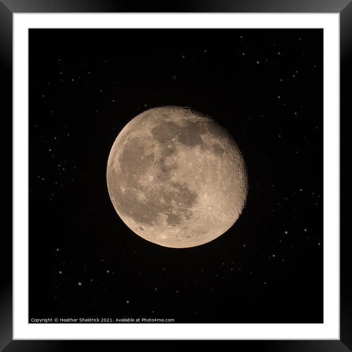 Moon At Midnight Framed Mounted Print by Heather Sheldrick