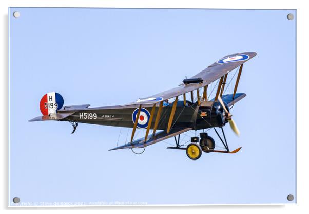 Avro 504K Acrylic by Steve de Roeck