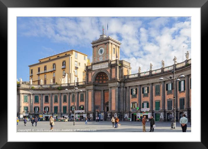 Piazza Dante - Napoli Framed Mounted Print by Laszlo Konya