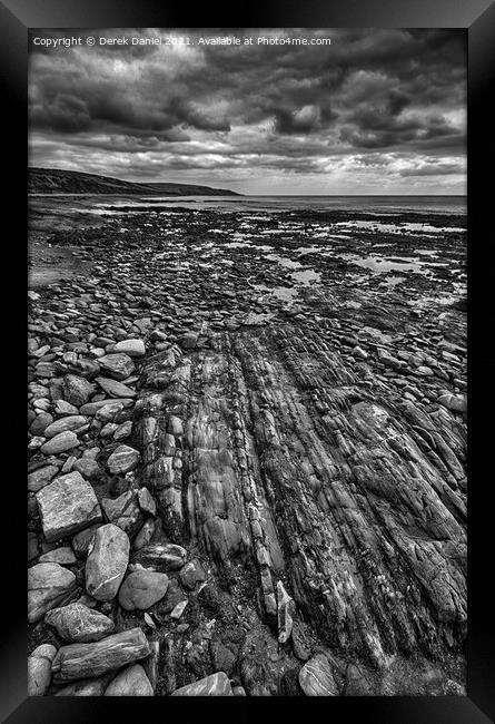 Ballybrannigan Beach Cork Ireland Framed Print by Derek Daniel