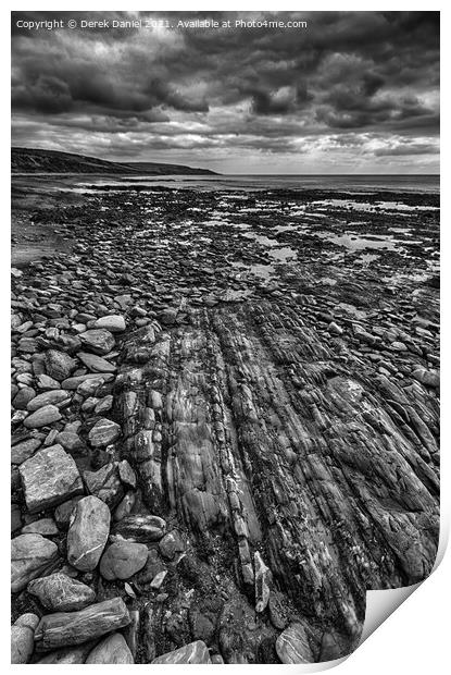 Ballybrannigan Beach Cork Ireland Print by Derek Daniel