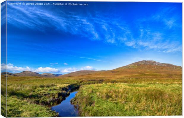 Scottish Highland Landscape Canvas Print by Derek Daniel