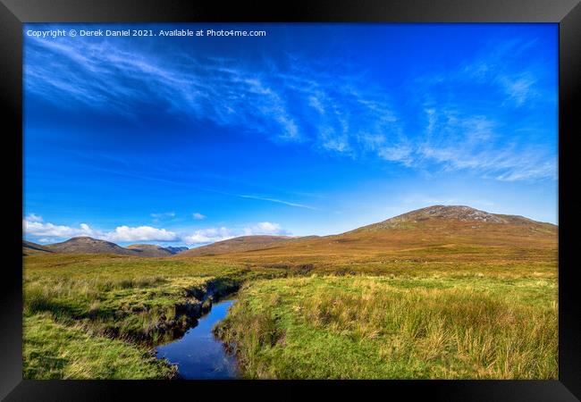 Scottish Highland Landscape Framed Print by Derek Daniel