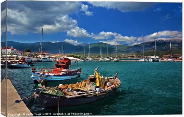 Sami Kefalonia, Canvases & Prints Canvas Print by Keith Towers Canvases & Prints