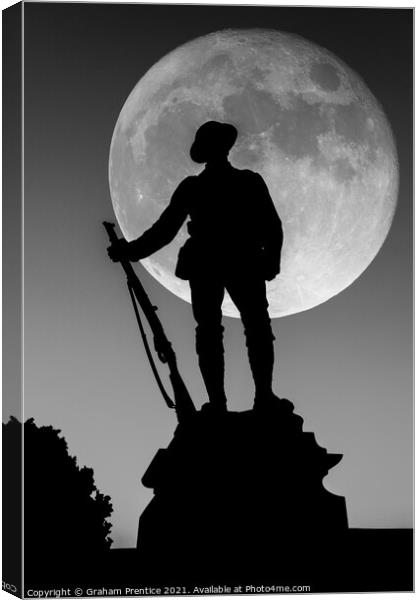 Tommy and the Moon Canvas Print by Graham Prentice
