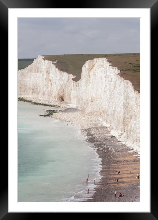 Seven Sisters Cliffs Framed Mounted Print by Graham Custance