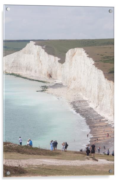 Seven Sisters Cliffs  Acrylic by Graham Custance