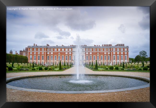 Majestic Hampton Court Palace Framed Print by Martin Yiannoullou