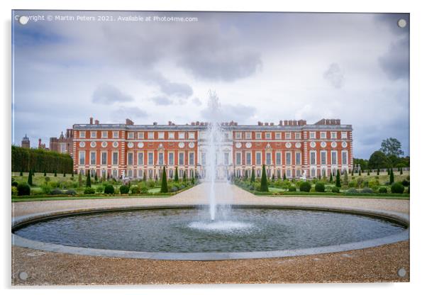 Majestic Hampton Court Palace Acrylic by Martin Yiannoullou