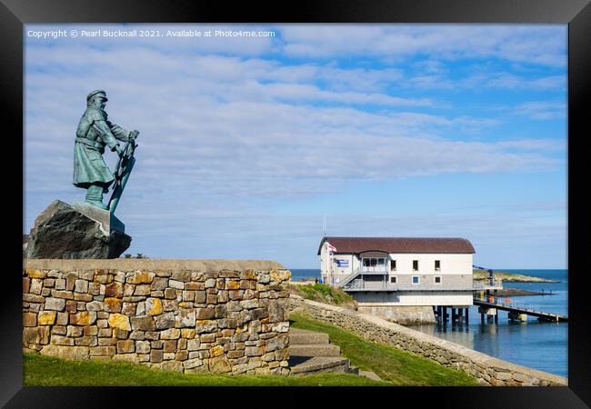 Moelfre Lifeboat Station Anglesey Framed Print by Pearl Bucknall