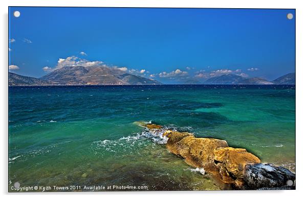 Sami, Kefalonia Canvases & Prints Acrylic by Keith Towers Canvases & Prints